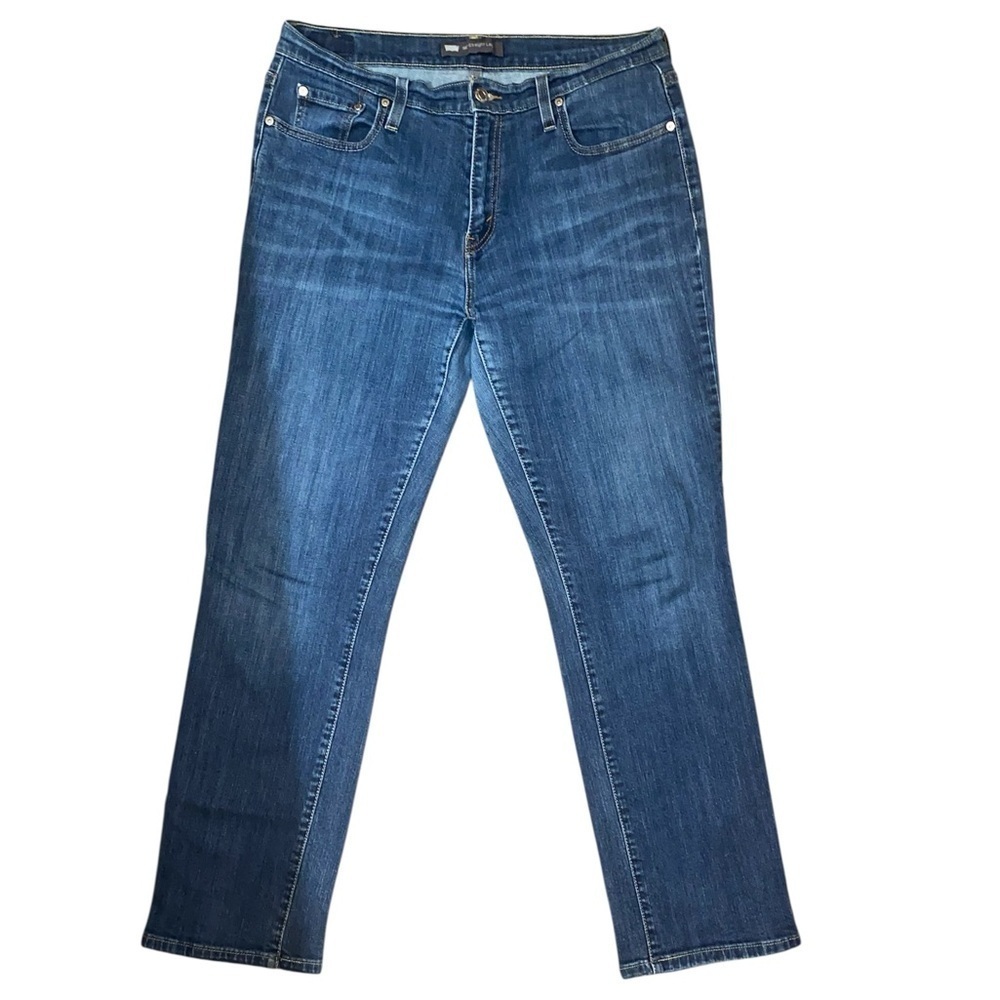 LEVI’S Classic Regular Fit 505 Straight Leg Medium Blue Wash Denim W31 x L30